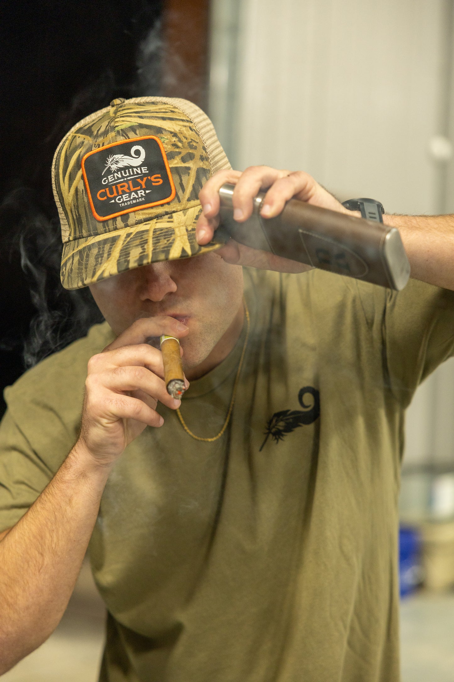 Old School Shadow Grass Patch Hat