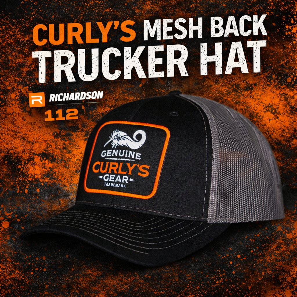 Curly's Charcoal Mesh Back Patched Hat