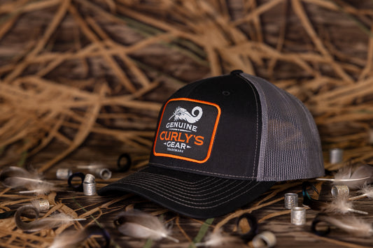 Curly's Charcoal Mesh Back Patched Hat