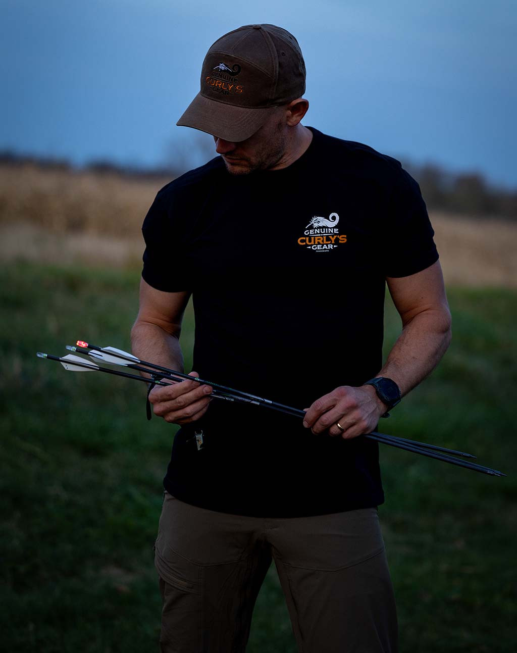 Feathered Short Sleeve Black