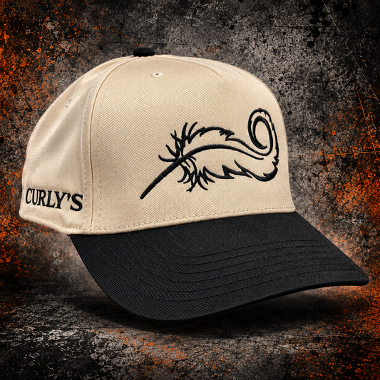 Black & Ivory Feather Hat